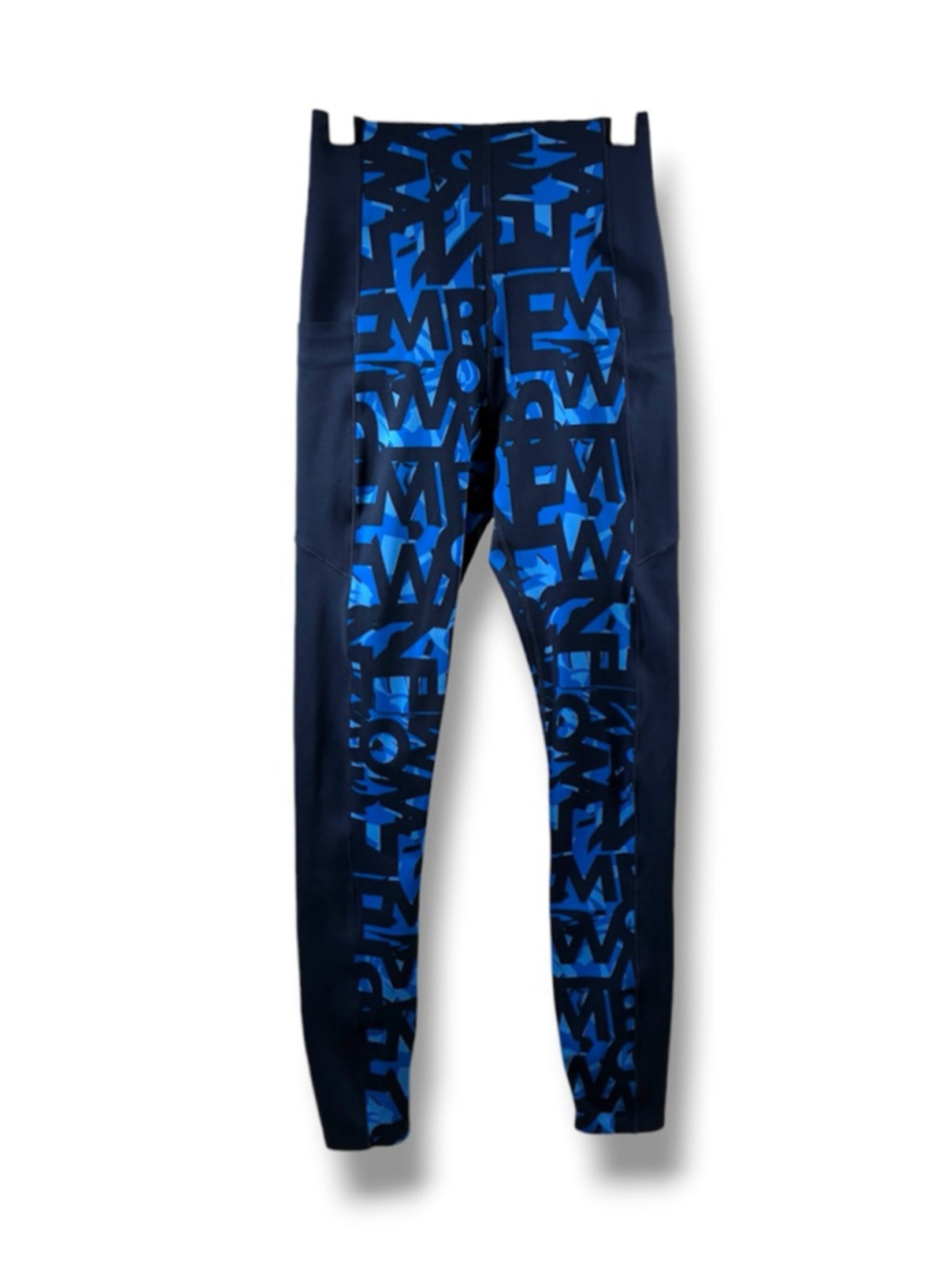 Sweaty Betty Power Full Length Leggings in Typographic Vibrant Blue Size XXS